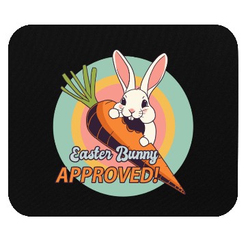 Discover Easter Bunny Approved Retro Rabbit Mouse Pads