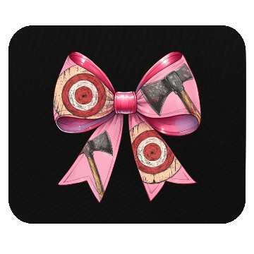 Discover Coquette Bow Axe Throwing Axe Thrower Mothers Day Mouse Pads