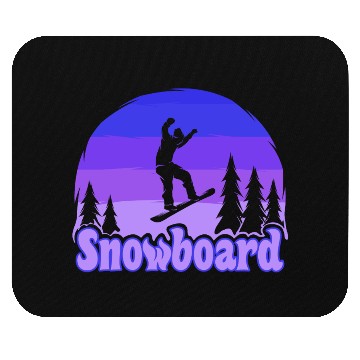 Discover snowboard snowboarding Mouse Pads