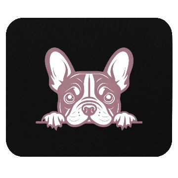 Discover French Bulldog Frenchie Sweet Face Pink Mouse Pads