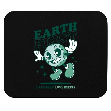 Discover Earth First Retro Cartoon Mouse Pads