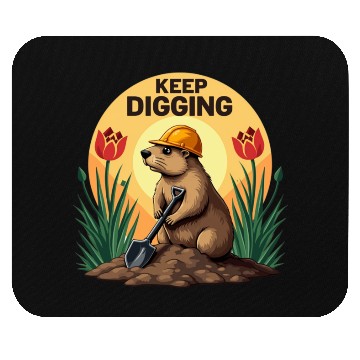 Discover Industrious Groundhog Gardener Mouse Pads