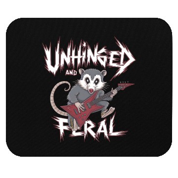Discover Unhinged And Feral Possum Feral Unhinged Mouse Pads