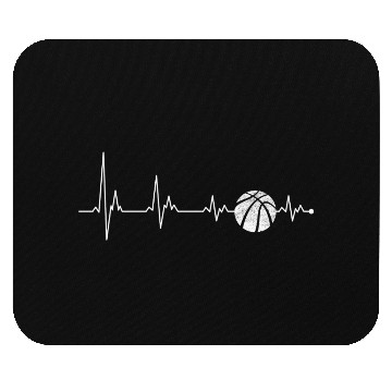 Discover Heartbeat basketball Mouse Pads