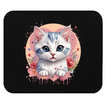 Discover Flower Cat Mouse Pads