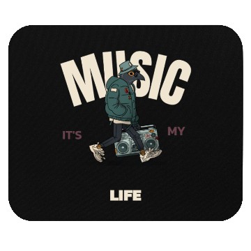 Discover Urban Bird DJ Graphic Mouse Pads