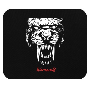 Discover Fierce Werewolf Roar Mouse Pads