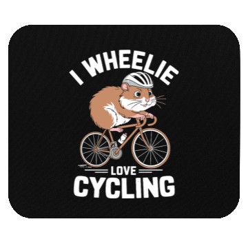 Discover I Wheelie Love Cycling Hamster Fun Mouse Pads