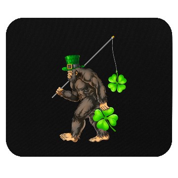 Discover St Patricks Day Bigfoot Sasquatch Irish Mouse Pads