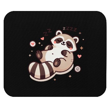 Discover Cute Sleeping Baby Raccoon Mouse Pads
