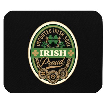Discover Kiss Me Im Irish 2025 Mouse Pads