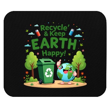 Discover ecycle & Keep Earth Happy Mouse Pads
