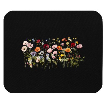 Discover Wildflower Meadow – Natural Watercolor Blooms Mouse Pads