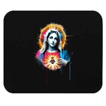 Discover Our Lady Street Art Style Mouse Pads