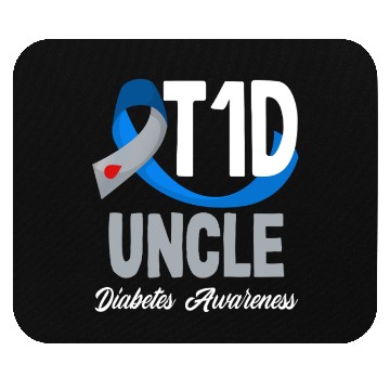 Discover T1D Uncle Diabetes Type 1 Awareness Mouse Pads