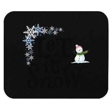 Discover Let It Snow Funny Geek Winter Cool Design Mouse Pads
