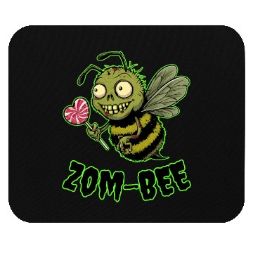 Discover Zom-BEE Funny Punny Zombie Bee Mouse Pads
