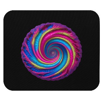 Discover Vivid Vortex - Spiral into psychedelic Mouse Pads