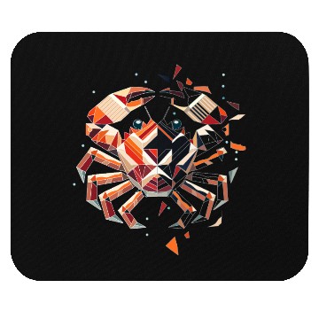 Discover Crab Motif - Fragile Beauty of the Sea Mouse Pads