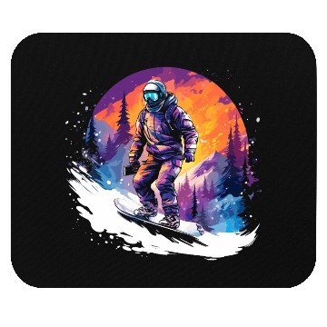 Discover Snowboarding 80s Look Mouse Pads