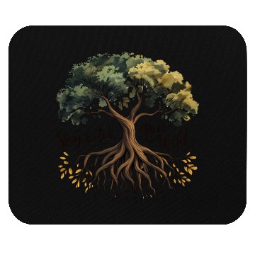 Discover Rooted Growth - Nature's Wisdom Mouse Pads
