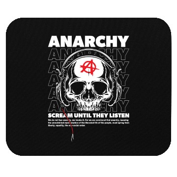 Discover Anarchy Scream Until They Listen Punk Mouse Pads