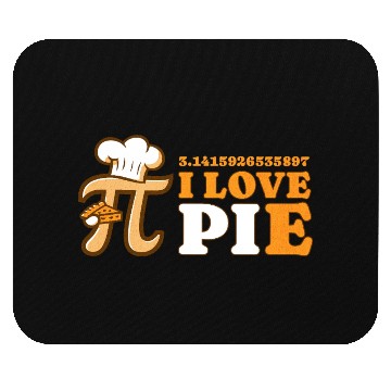 Discover I Love Pie Funny Pi Day Design Mouse Pads