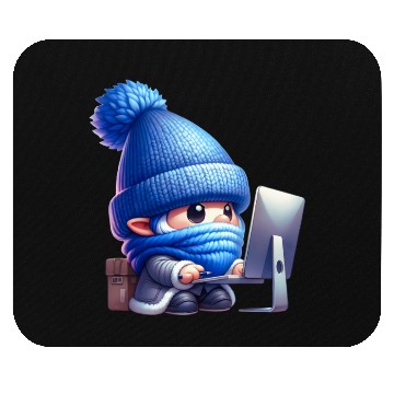 Discover Hardworking Gnome at the Computer Mouse Pads