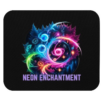 Discover Neon Enchantment - Magic made visible Mouse Pads