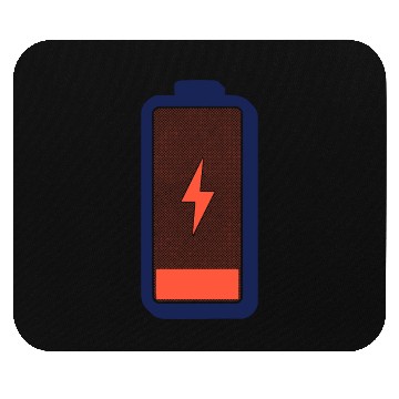 Discover Energized Battery Icon Design Mouse Pads