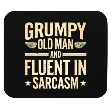 Discover Grumpy Old Man Mouse Pads