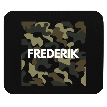 Discover Frederik Name Mouse Pads Men Good Quality Camouflage