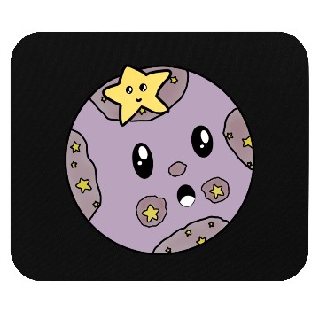 Discover Surprised Purple Moon Mouse Pads
