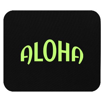 Discover Neon Green ALOHA Graphics Mouse Pads
