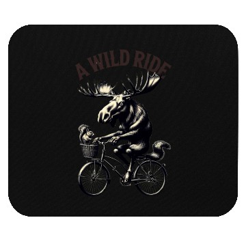 Discover Moose wild ride Mouse Pads