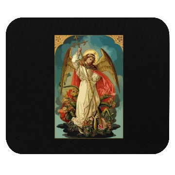 Discover Saint Michael the Archangel Mouse Pads