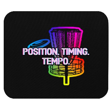 Discover Position Timing Tempo Disc Golf Strategy Golfer Mouse Pads