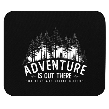 Discover True Crime Crime Serial Killer Satire Hiking Mouse Pads