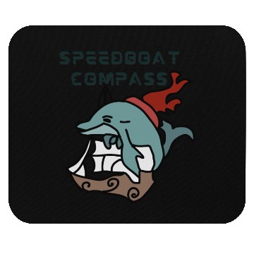 Discover Minimalist Dolphin sailing fast and fun Mouse Pads