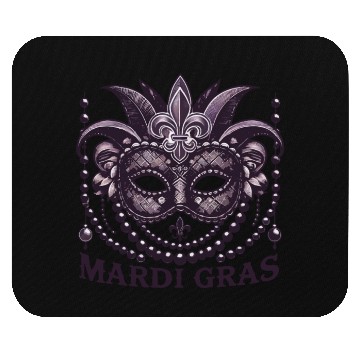 Discover Mardi Gras Mask Beads Fleur De Lis Mouse Pads