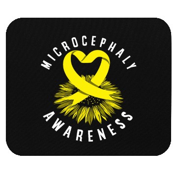 Discover Microcephaly Awareness Yellow Ribbon Mouse Pads