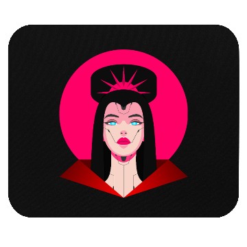 Discover Cyberpunk Princess – Futuristic Sci-Fi Royalty Mouse Pads