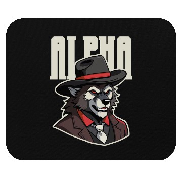 Discover Alpha Wolf – No Beta Behavior Mouse Pads