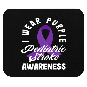 Discover I Wear Purple Pediatric Stroke Awareness Mouse Pads