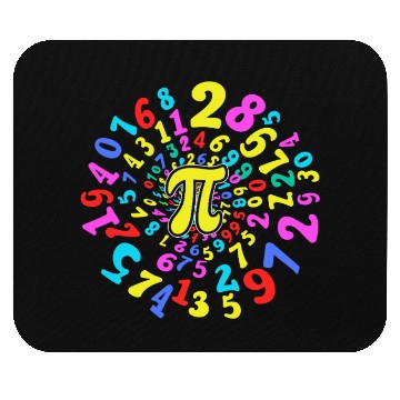 Discover Happy Pi Day Swirling Numbers Math Fun Mouse Pads