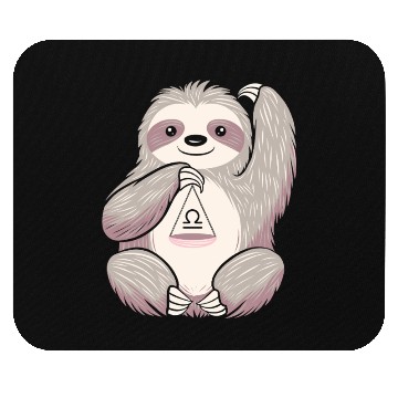 Discover Libra Zodiac Sloth Balancing Symbol Charm Mouse Pads