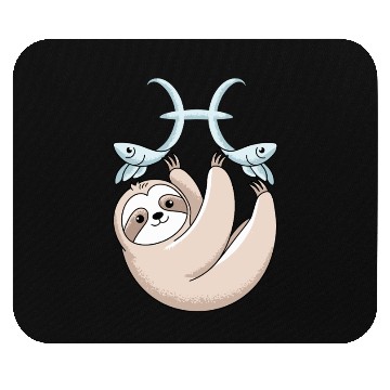 Discover Pisces Zodiac Sloth Embracing Your Cosmic Calm Mouse Pads