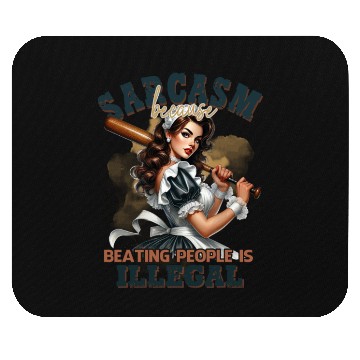 Discover Beating People Is Illegal Mouse Pads