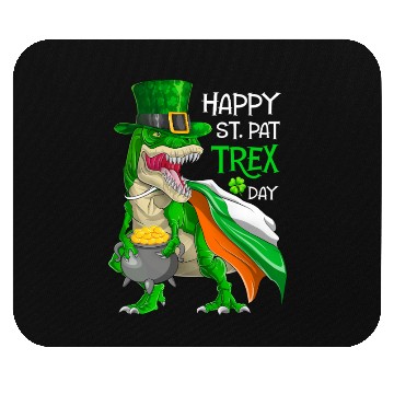 Discover Dinosaur St Patricks Day Happy St Pat Trex T rex Mouse Pads