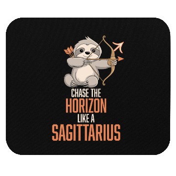 Discover Chase The Horizon Like A Sagittarius Zodiac Sloth Mouse Pads